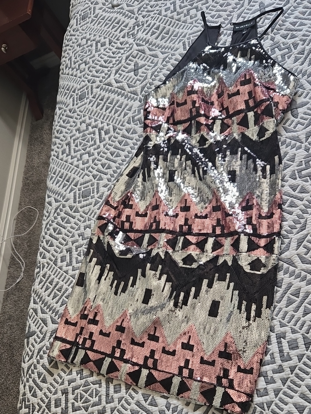 My Michelle Girls’ Sequin Dress